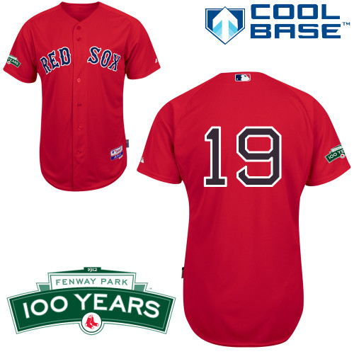 2012 Baseball Boston Red Sox 19 Josh Beckett Red MLB Jersey Fenway Park 100th Anniversary Patch 2012 Baseball Boston Red Sox 19 Josh Beckett Red MLB Jersey Fenway Park 100th Anniversary Patch